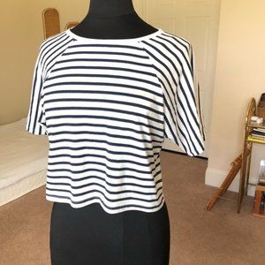 H&M striped crop top Size: XS